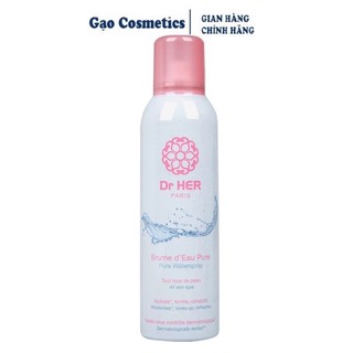 Xịt khoáng cấp ẩm, cấp nước và làm dịu da dr her paris 150ml