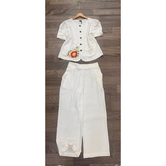 Set Đồ Nữ Mùa Hè, Chất Đũi Mềm Mát Sang Trọng, Mã S5