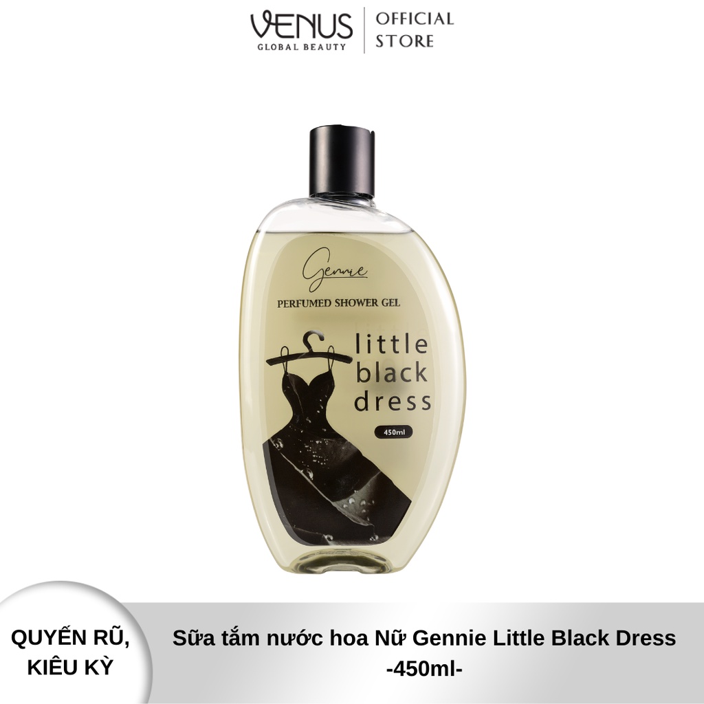 [QUÀ TẶNG KHÔNG BÁN DATE 11/2023] Sữa tắm nước hoa Nữ Gennie Little Black Dress 450ml