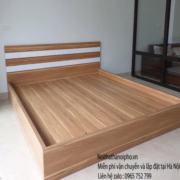 Giường ngủ giường gỗ công nghiệp mdf 2m2 x 2m