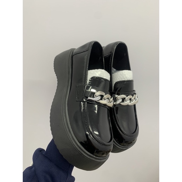 Giày búp bê PLO quai xích nữ da mềm cao cấp Giày tiểu thư xinh đơn giản nhẹ nhàng đi chơi đi học