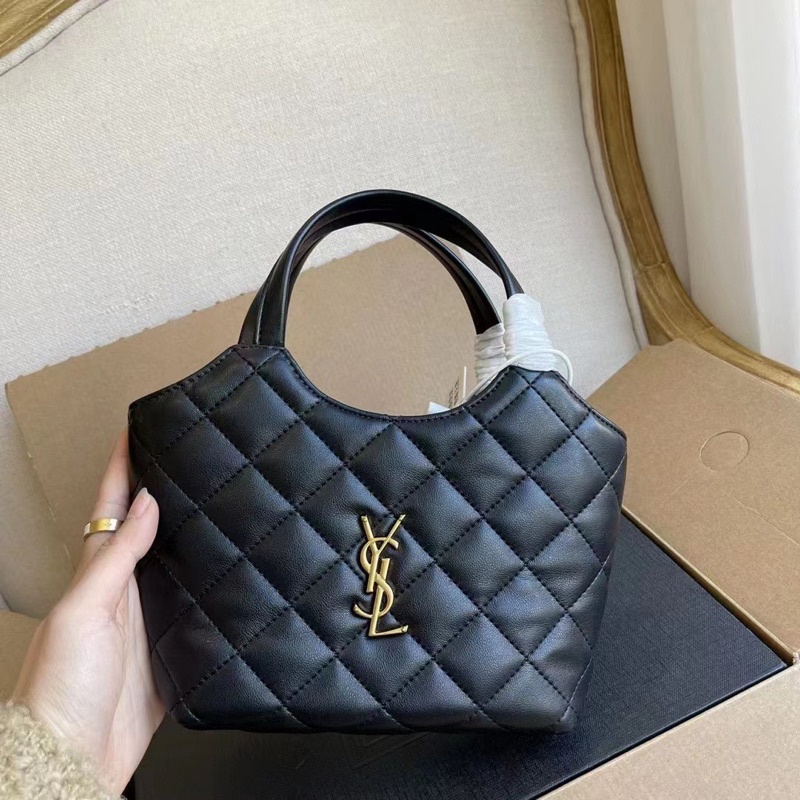 Túi Xách Y.S.L Tote Size 20cm Màu Đen, Trắng