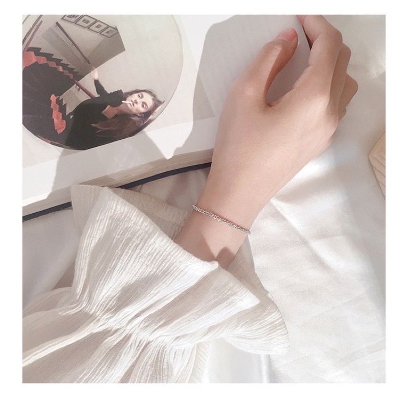 Lắc Tay Bạc 925 kim sa