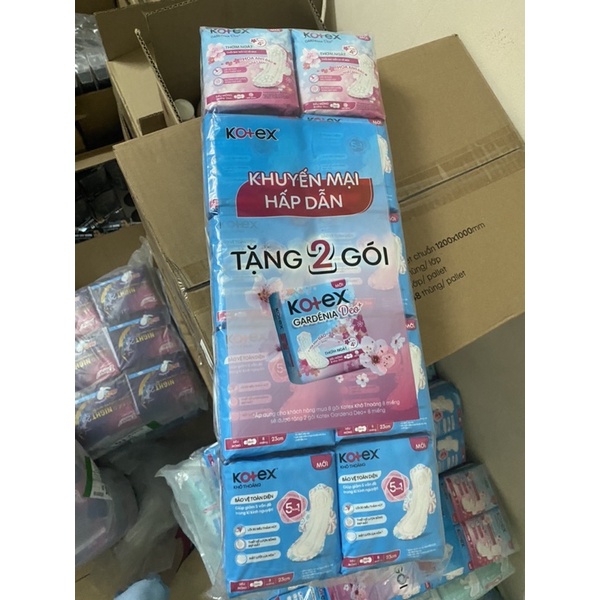 Combo 8 gói Kotex siêu mỏng cánh  tặng