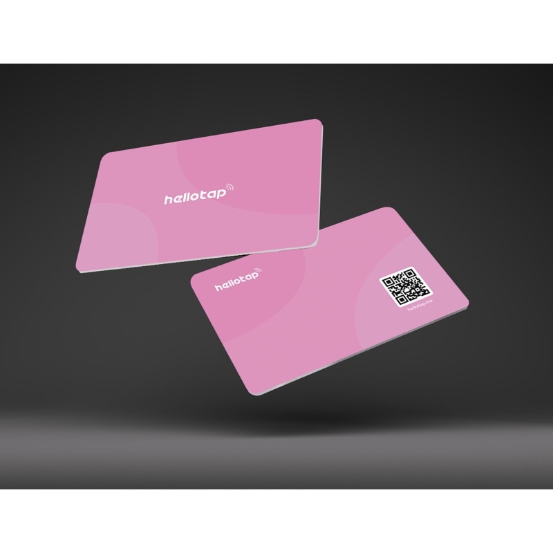 Thẻ Cá Nhân Thông Minh - Card Visit Điện Tử ( Màu Hồng ) Chia Sẻ Thông Tin Chỉ Một Chạm [ Có Cả Qr Code ]