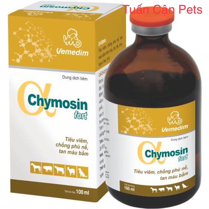 Vimedin Chymosin Fort Tieu viem, chống phu nề, tan mau bầm