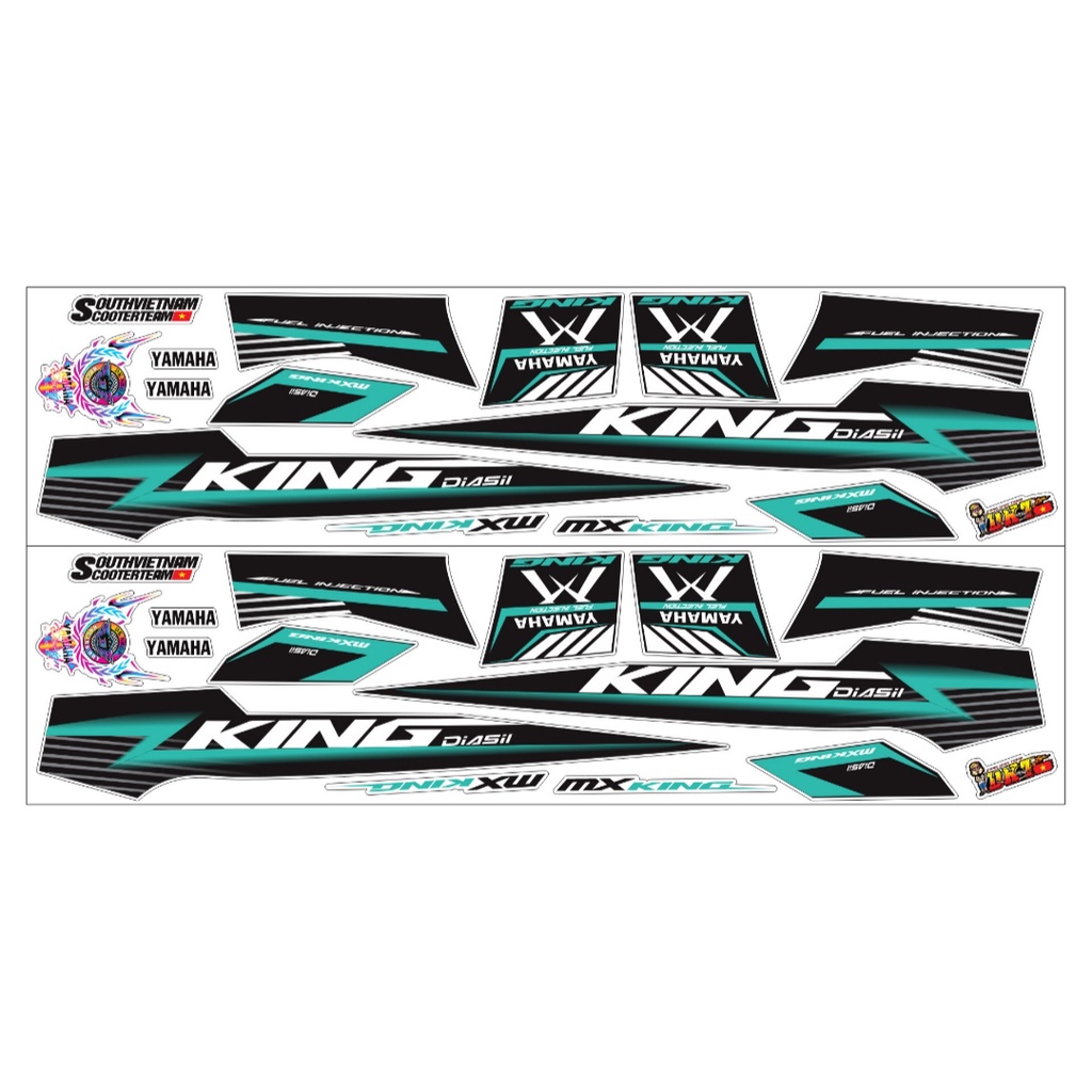 Tem mxking DKT dán xe sirius