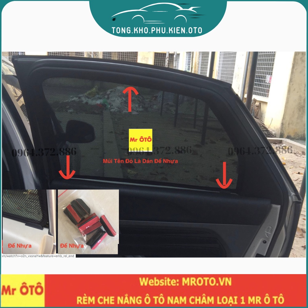 Rèm che nắng xe Mercedes GLC 200-250-300- Hàng Loại 1 Mr Ô Tô, vải dày, chống nắng tốt, dễ lắp đặt, vừa khít xe