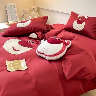 Bộ Chăn Ga Gối Phi Lụa Disney (Tặng Kèm Gối Trang Trí Cùng Bộ) Luna Bedding