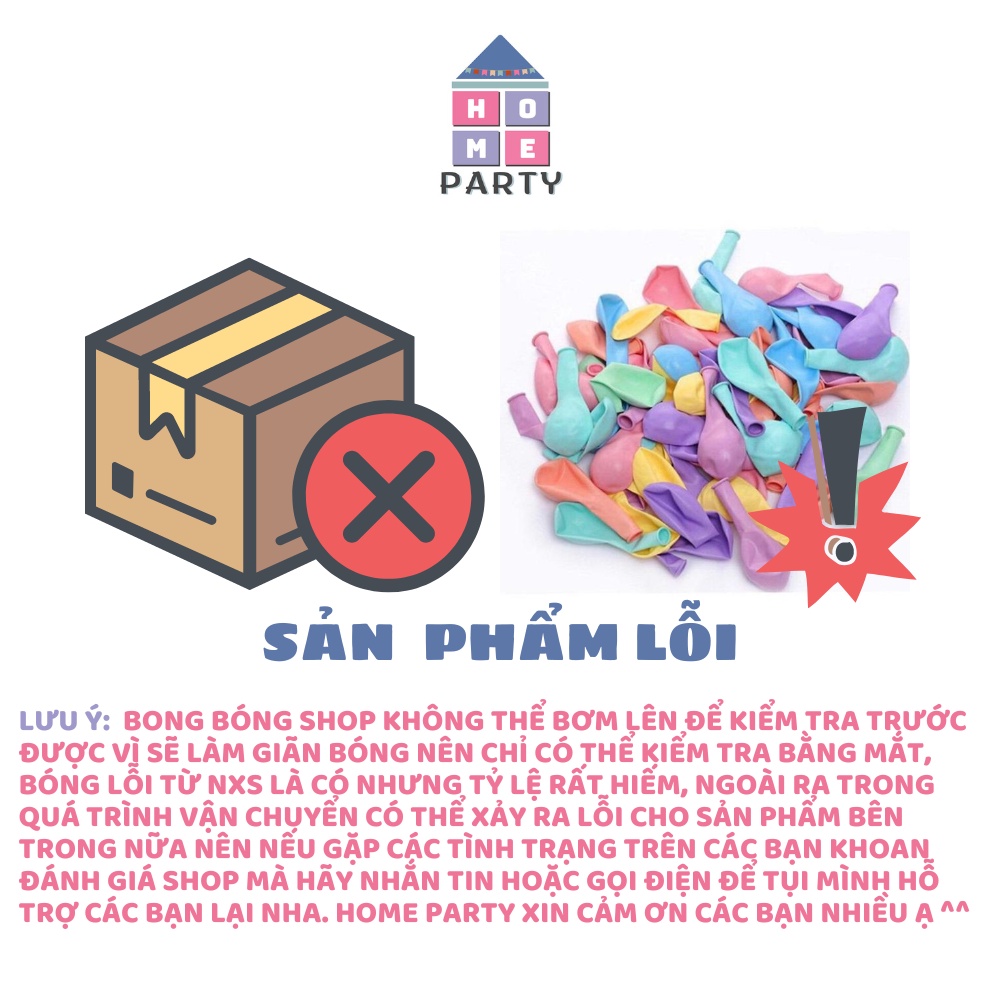 Set Bóng Trang Trí Sinh Nhật Cho Mọi Độ Tuổi Phong Cách Hàn Quốc - Decor Party - Pastel - Tiêc - Happy Birthday