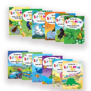 Sách thiếu nhi - combo: bé tô màu 2-6 tuổi