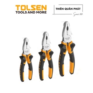 Kìm răng Tolsen 10000 (160mm), 10001 (180mm), 10002 (200mm) chất liêu thép CRV, chống gỉ tốt