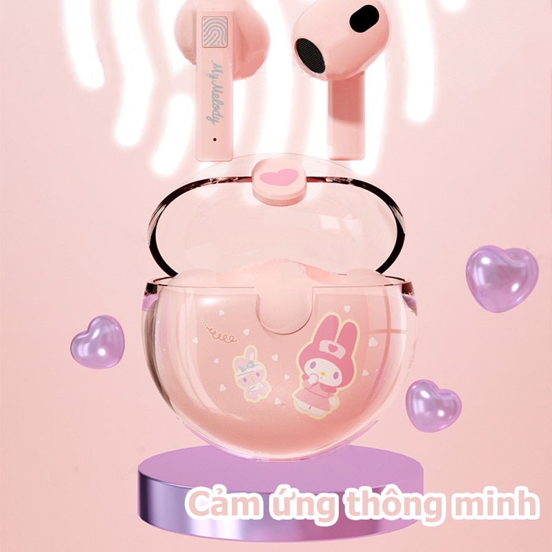 Tai Nghe Nhét Tai Không Dây Bluetooth Chống Tiếng Ồn Có Micro Sanrio LY-318 TWS
