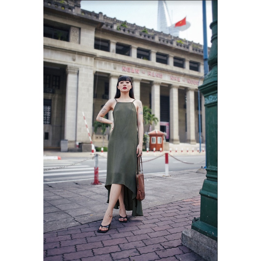 Đầm Sinhtolina- Amelia Maxi Dress Dark Green