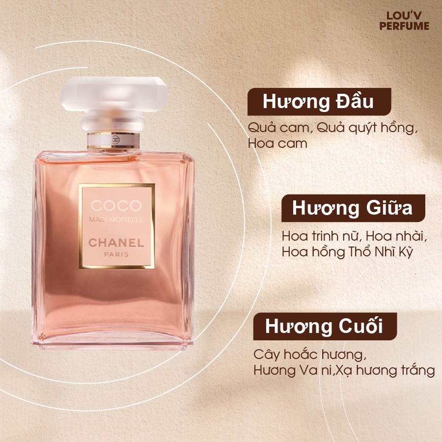 Nước hoa nữ CoCo Chanel Hồng 100ml cao cấp thơm lâu kèm túi