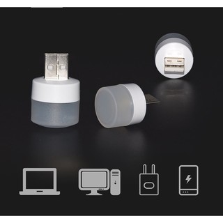Đèn Ngủ Mini Hình Tròn Bóng LED - Cổng USB