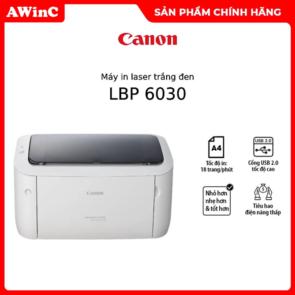 Máy In Laser Đơn Năng Canon LBP 6030 - Hàng chính hãng