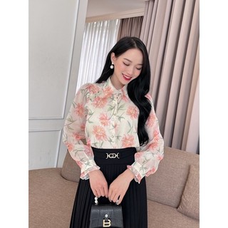 Áo sơ mi hoa tơ