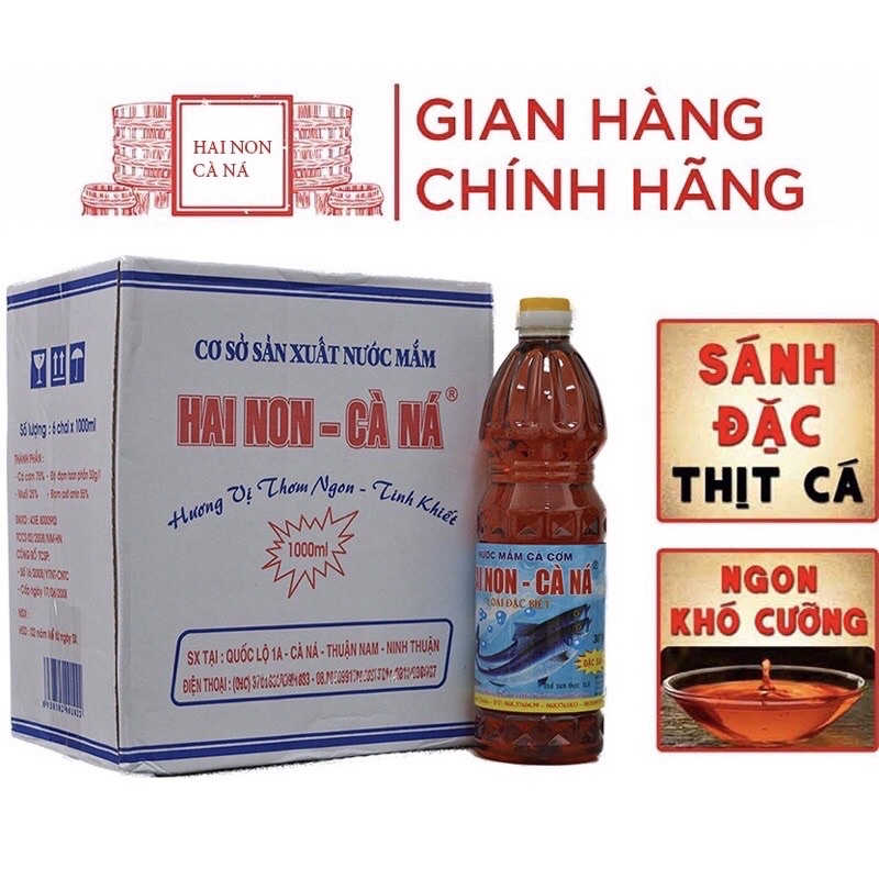 NƯỚC MẮM TRUYỀN THỐNG HAI NON CÀ NÁ 32 Độ đạm thùng 3 lít