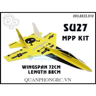 Kit máy bay su 27 mpp dẻo bao đập full sơn sải 72cm