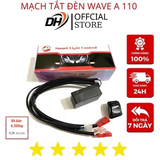 Bộ mạch tắt/mở đèn wave a 110 kèm công tắc passing lắp như zin.