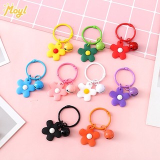 móc khoá hoa hồng kèm chuông