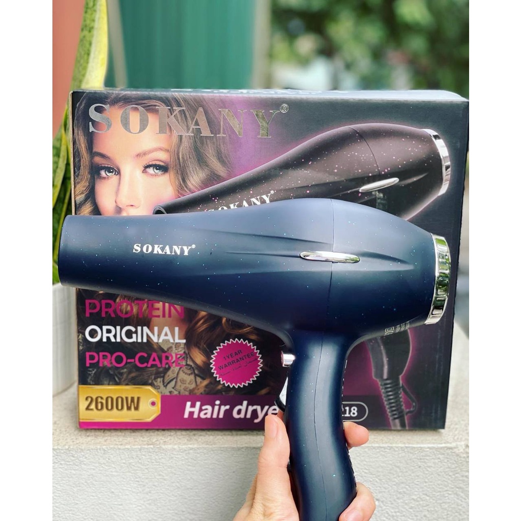 Máy sấy tóc Spa 2 chiều nóng - lạnh SOKANY 2600W Pro-Care sấy cực mạnh, nhanh khô