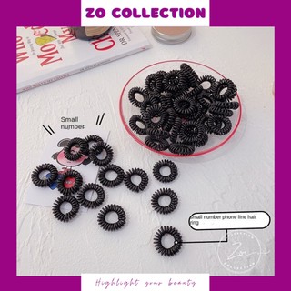 Dây buộc tóc lò xo siêu co dãn cột tóc đen lò xo tiện lợi mọi lúc mọi nơi