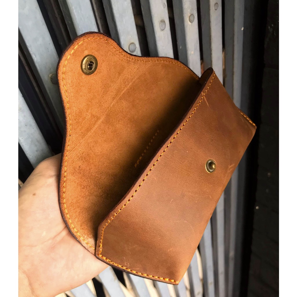 BAO DA ĐỰNG KÍNH ĐEO THẮT LƯNG DA BÒ SÁP