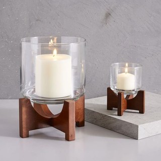 Đôn gỗ kê chậu sen đá, xương rồng mini