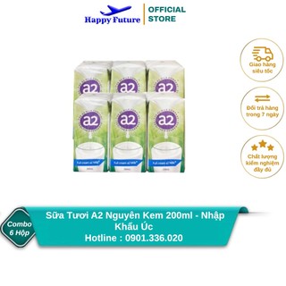 Sữa tươi a2 nguyên kem 200ml - nhập khẩu úc