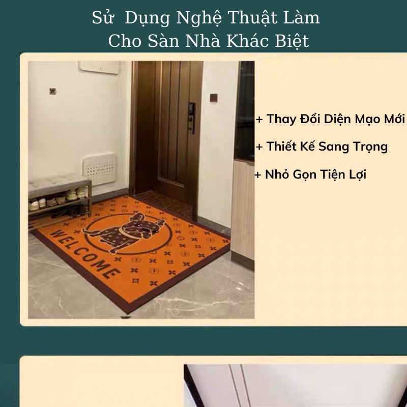Thảm Chùi Chân Thảm Lau Chân Chống Trơn Trượt  Siêu Thấm Nhà Tắm Nhà Bếp GIA DỤNG THÔNG MINH ASAKI