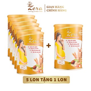 Combo 5 lon ngũ cốc mẹ bầu Zera - Tặng 1 lon ngũ cốc mẹ bầu Zera