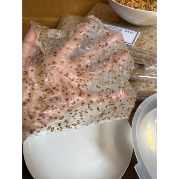 250g Bánh tráng nhúng siêu mè rang vàng Phan Rang Ninh Thuận siêu nhiều mè dẻo