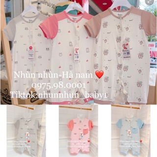 Nhùn nhùn body cộc sợi tre avaler co giãn 4 chiều size nb đến 6-9m - ảnh sản phẩm 1