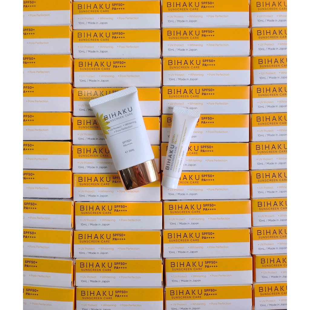 Kem Chống Nắng Bihaku Sunscreen SPF 50+, PA++++ dành cho nhạy cảm và dưỡng trắng da 10ml