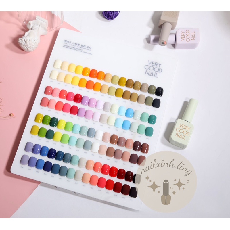 Sơn Gel Lẻ 1 Chai Very Good Nail bảng 60 màu (31-60)