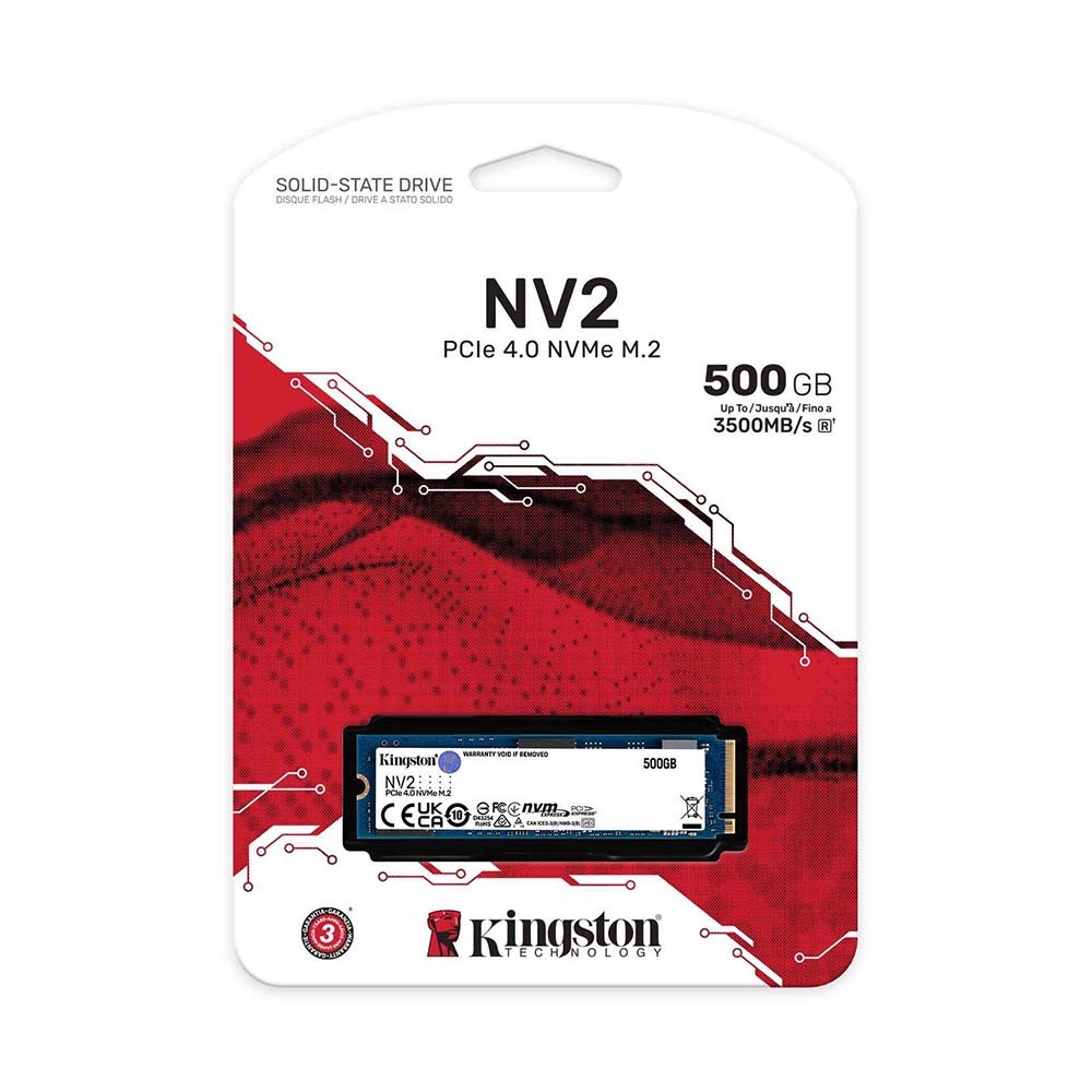 Ổ cứng SSD Kingston NV2 M.2 PCIe Gen4 x4 NVMe 500G SNV2S/500G | BigBuy360 - bigbuy360.vn