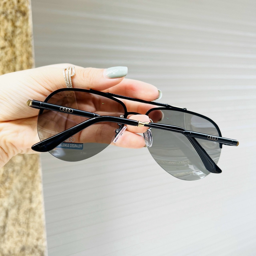 Kính Mắt Nam Đổi Màu Ngày Và Đêm theo nhiệt độ AD456 tròng Polarized Chống Tia UV - Tặng Kèm Hộp Đựng Và Khăn Lau