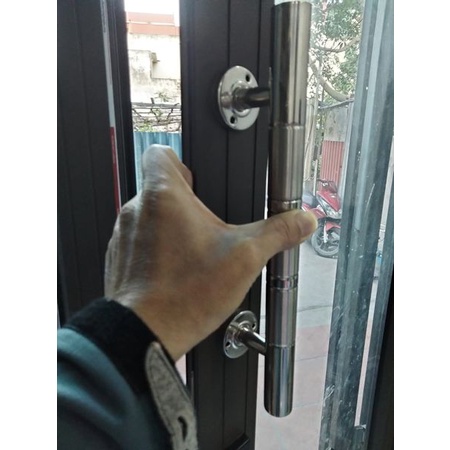 TAY NẮM cửa CỔNG INOX DÀI 30CM, tay cầm cửa dạng ngắn