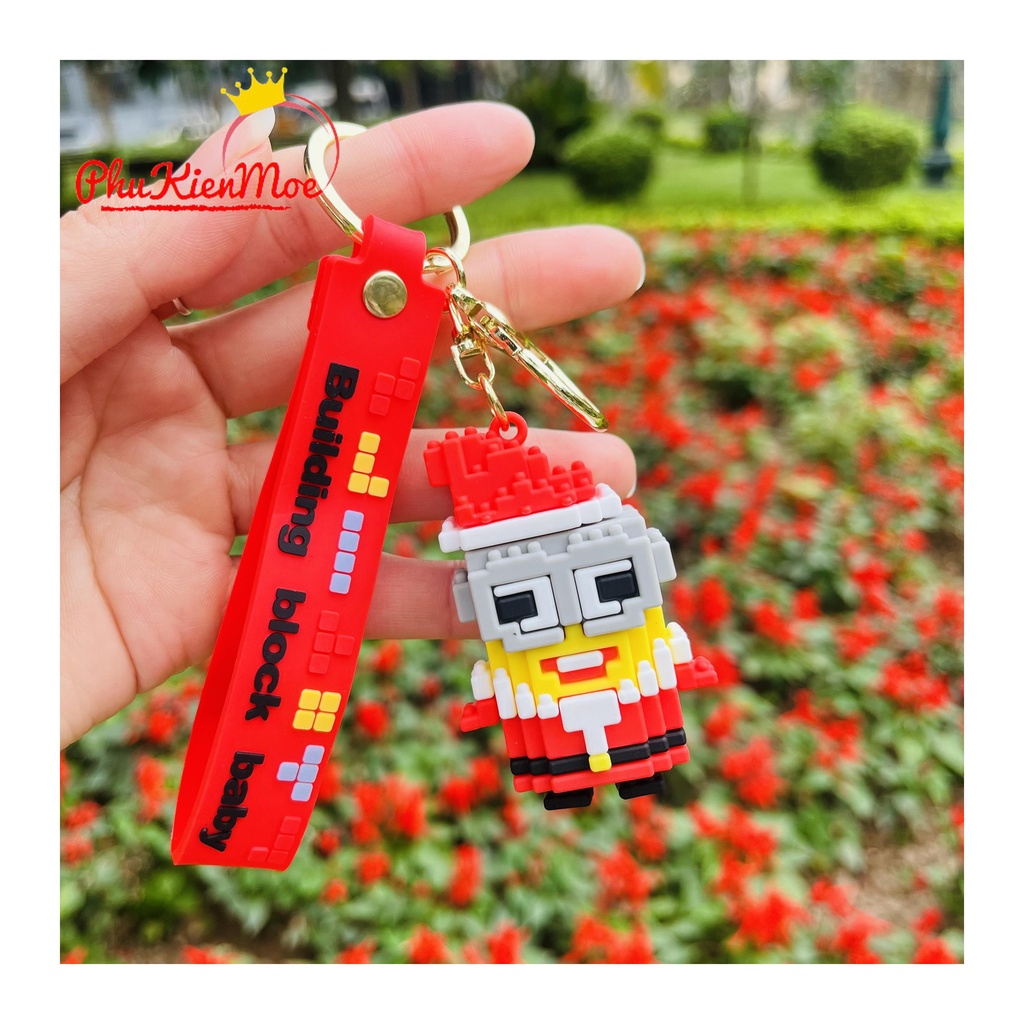 Móc chìa khóa minion làm bằng cao su cao cấp chống bẩn, móc khóa đáng yêu dễ thương 4 mẫu lựa chọn made by PhuKienMoe