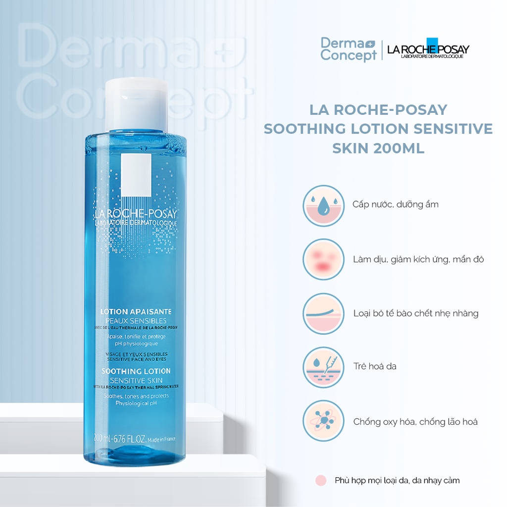 Toner  La Roche-Posay dành cho da nhạy cảm Soothing Lotion Sensitive Skin 200ML