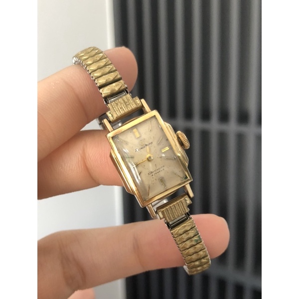 ĐỒNG HỒ CƠ LÊN DÂY NỮ SEIKO BỌC VÀNG 14K NHẬT