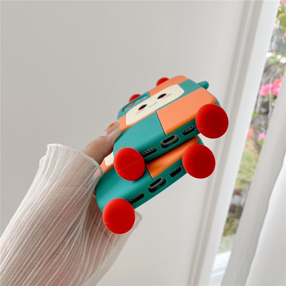Ốp Điện Thoại Silicon Hình Robot Cho Vivo Y21 Y20 Y17 Y11 Y53S Y76S v20 pro V23 x60 x70 x80 x90 Y15