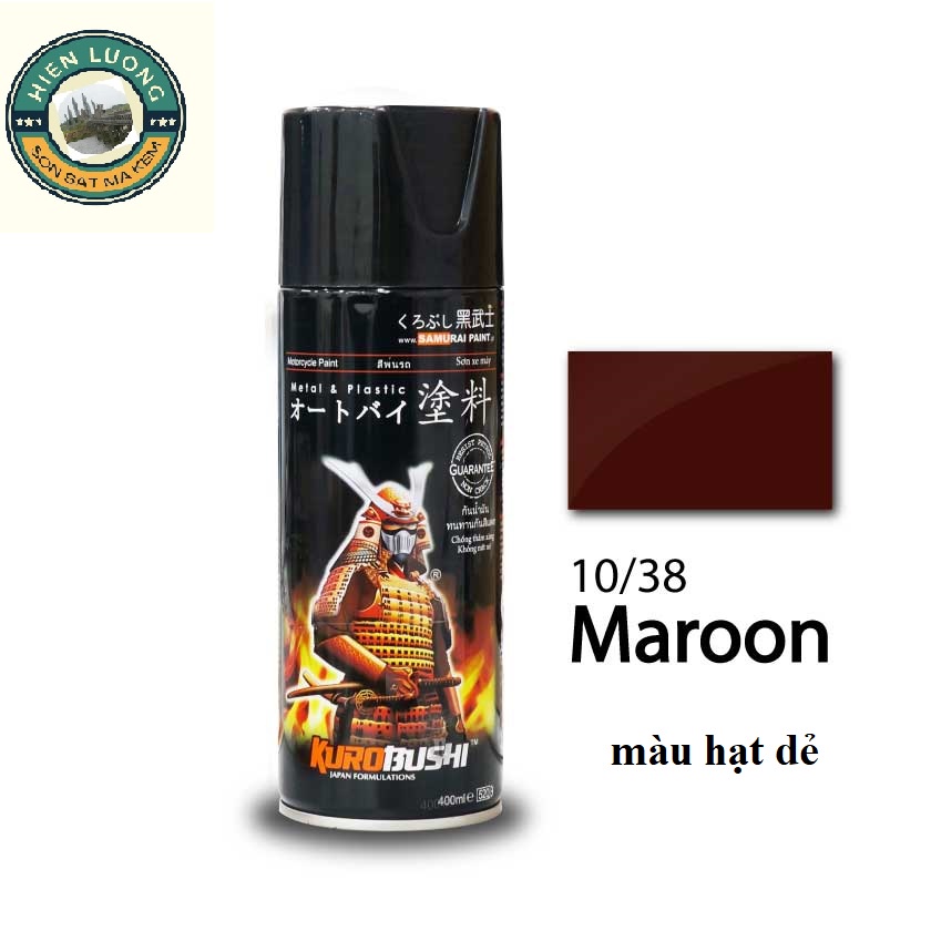 SƠN XỊT XE MÁY SAMURAI CHAI 400ML MÀU HẠT DẺ 38