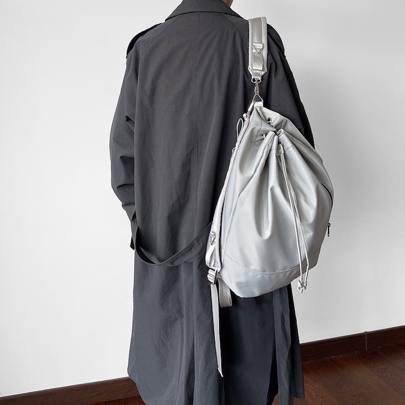 Balo rút nam nữ thời trang túi đeo vai vải dù chống nước cặp sách đi học backpack du lịch đựng đồ cá nhân laptop MINA