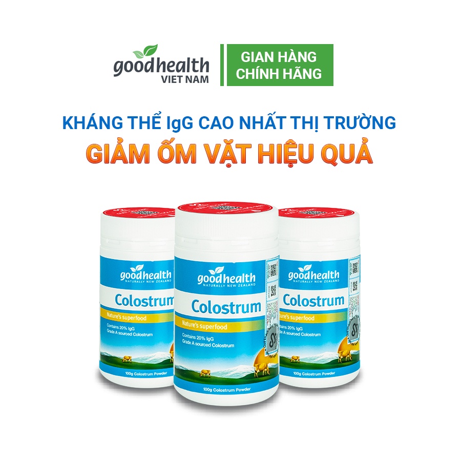 [CHÍNH HÃNG - Combo 3 hộp] Sữa non Goodhealth Colostrum - Hộp 100g (có tem QR xác thực)