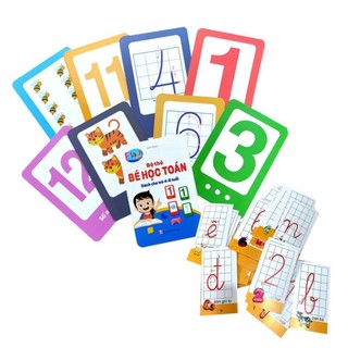 (Sỉ Rẻ- FlashCard) Bộ Thẻ Bé Học Toán (Cho bé từ 4-6 tuổi)
