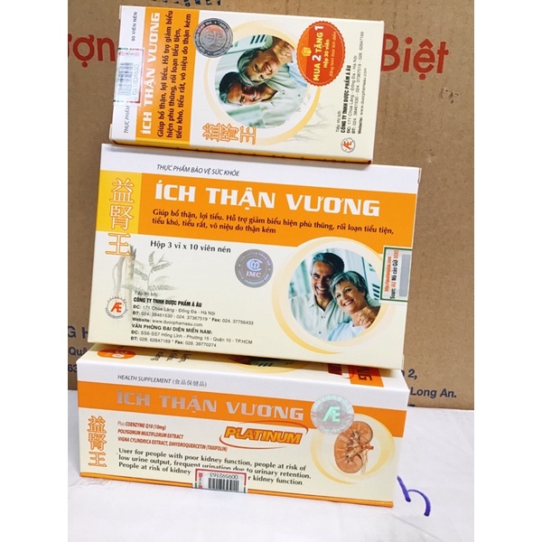 Ích Thận Vương Có tem tích điểm - tốt cho thận từ thảo dược linh chi đỏ, cao đan sâm