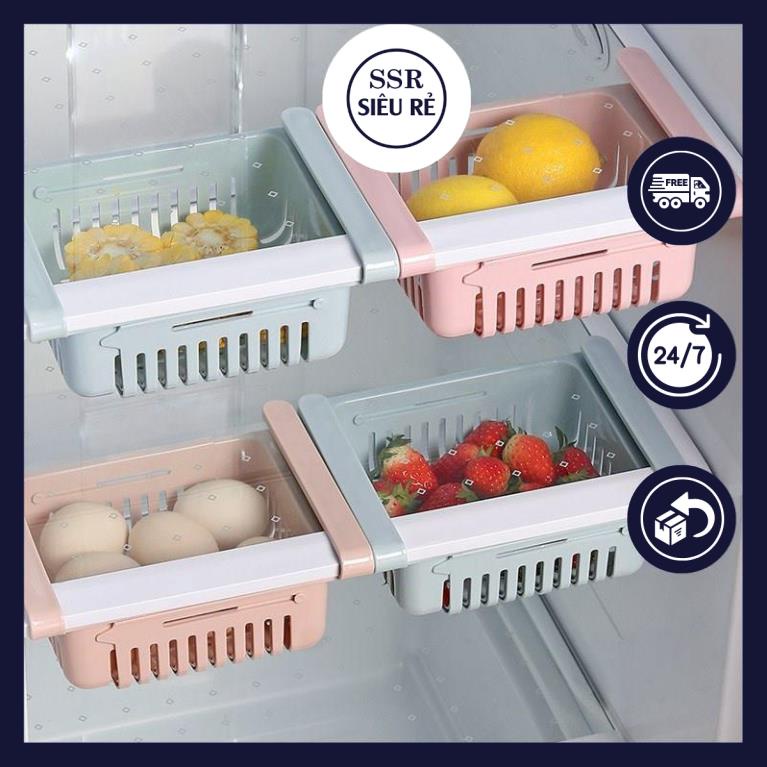 Khay nhựa kéo đựng tủ lạnh 20.5x16.5x7.5cm ssr